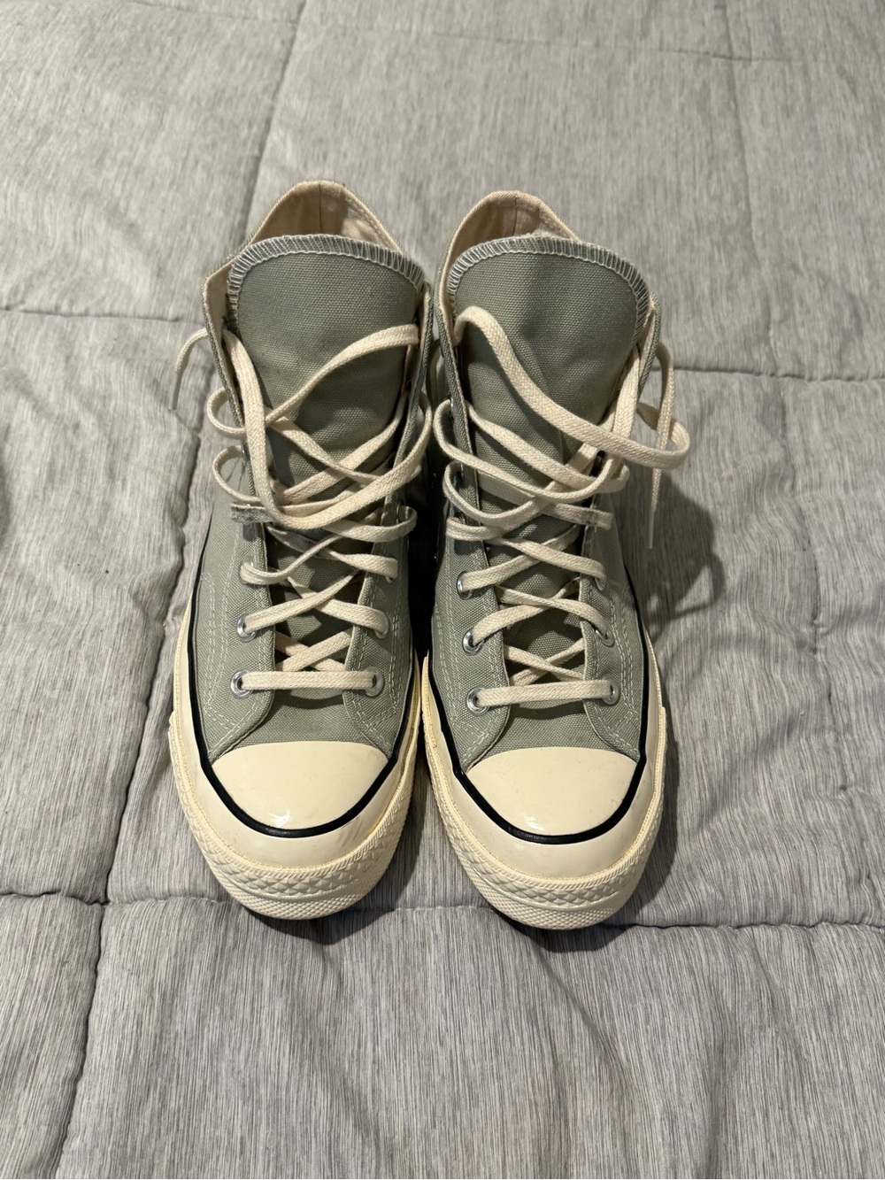 Converse Chuck Taylor High-Top in Light Sage and Cream
